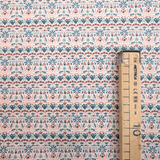 Cotone Americano H 110 cm - FANTASIA SALMONE/VERDE