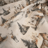 Tessuto Arredo Jacquard H 140 cm - LA CASETTA IN MONTAGNA/LUREX