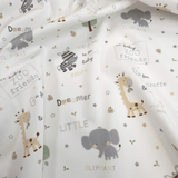 Piquet millerighe con stampa digitale H 150 cm - BABY ZOO FRIENDS