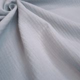 Mussola di Cotone Doppia Garza H 140 cm - GRIGIO