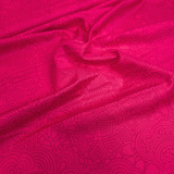 Cotone Americano H 110 cm - FIORI STILIZZATI/FUCSIA