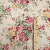 Cotone Fondo Grezzo H 280 cm - ROSE GIALLE E ROSA