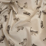 Cotone Stampa Digitale H 135/140 cm - GATTINI GRIGI