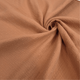 Mussola di Cotone Doppia Garza H 140 cm - PLUMETIS TERRACOTTA