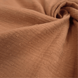 Mussola di Cotone Doppia Garza H 140 cm - PLUMETIS TERRACOTTA