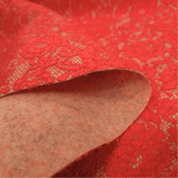 Feltro Lana con Pizzo H 135 cm - CORALLO