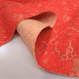 Feltro Lana con Pizzo H 135 cm - CORALLO