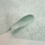 Feltro Lana con Pizzo H 135 cm - AZZURRO PASTELLO