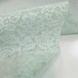 Feltro Lana con Pizzo H 135 cm - AZZURRO PASTELLO