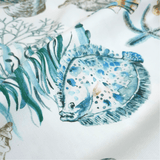 Fonds Digital Coton Panama H 140 cm - CORAL REEF
