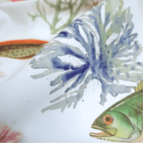 Tessuto no stiro H 160 cm - PESCI E CORALLI