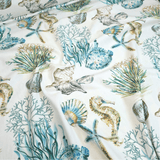 Fonds Digital Coton Panama H 140 cm - CORAL REEF