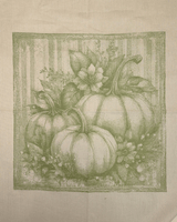 Asciugapiatti in puro cotone - ZUCCHE/VERDE