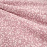 Coton Fantaisie - FLEURS ROSE FONCÉ - coupe minimum ou multiples de 25 x 290 cm