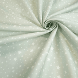 Piquet millerighe H 150 cm - STELLINE BIANCHE FONDO VERDE