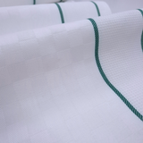 Tessuto per Asciugapiatti Doppio Bordo Aida H 60 cm - BIANCO RIGHETTA VERDE