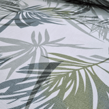 Coton mélangé avec impression numérique - FEUILLES VERTES H 280 cm