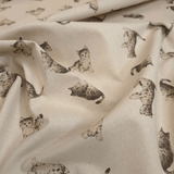 Cotone Stampa Digitale H 135/140 cm - GATTINI GRIGI