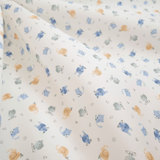 Piquet millerighe con stampa digitale H 150 cm - ANIMALETTI/AZZURRO