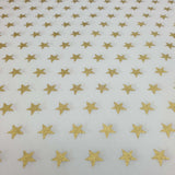 Cotone Natale H 140 cm - STELLE GRANDI ORO/BIANCO LATTE