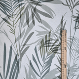 Coton mélangé avec impression numérique - FEUILLES VERTES H 280 cm