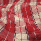 Trapuntato double face H 140 cm - QUADRO ROSSO/BLU