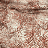 Tessuto Arredo Jacquard H 140 cm - FOLIAGE SALMONE/LUREX ORO