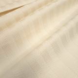 Torchon en Lin Mélangé H 58 cm - RAYURES BLANC LAIT