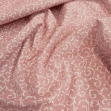 Rohbaumwolle H 280 cm - ROSA BLUMEN