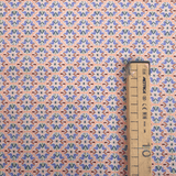 Cotone Americano H 110 cm - FANTASIA SALMONE/VERDE