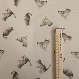 Cotone Stampa Digitale H 135/140 cm - GATTINI GRIGI