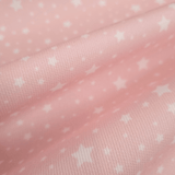 Piquet millerighe H 150 cm - STELLINE BIANCHE FONDO ROSA