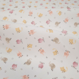 Piquet millerighe con stampa digitale H 150 cm - ANIMALETTI/ROSA