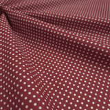 Coton Fantaisie - FLEURS ROSE FONCÉ - coupe minimum ou multiples de 25 x 290 cm