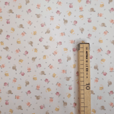 Piquet millerighe con stampa digitale H 150 cm - ANIMALETTI/ROSA