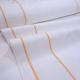 Tessuto per Asciugapiatti Doppio Bordo Aida H 60 cm - BIANCO RIGHETTA GIALLO