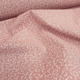 Rohbaumwolle H 280 cm - ROSA BLUMEN