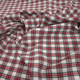 Tissu écossais H 320 cm - CARREAUX ROUGES