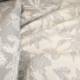 Tovagliato Fiandra di Cotone H 180 cm - PIGNE GRIGIO