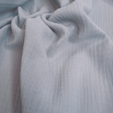 Mussola di Cotone Doppia Garza H 140 cm - GRIGIO