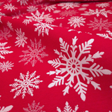 Tessuto Arredo Gobelin H 280 cm - FIOCCHI DI NEVE/ROSSO