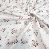 Piquet millerighe con stampa digitale H 150 cm - AVIATORI/AZZURRO