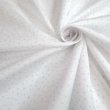 Piquet millerighe H 150 cm - POIS AZZURRI FONDO BIANCO