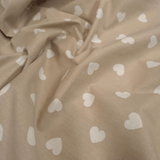 Coton Fantaisie - FLEURS ROSE FONCÉ - coupe minimum ou multiples de 25 x 290 cm