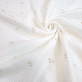 Mousseline imprimée - PLUMES/TERRE CUITE H 140 cm