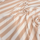 Microspugna di Cotone H 150 cm - STRISCE BEIGE