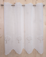 Tenda a vetro ricamata - ALBERO DELLA VITA