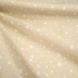 Piquet millerighe H 150 cm - STELLINE BIANCHE FONDO BEIGE