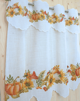 Tenda a vetro ricamata - AUTUNNO
