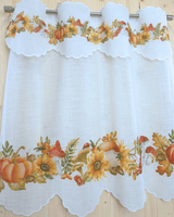 Tenda a vetro ricamata - AUTUNNO